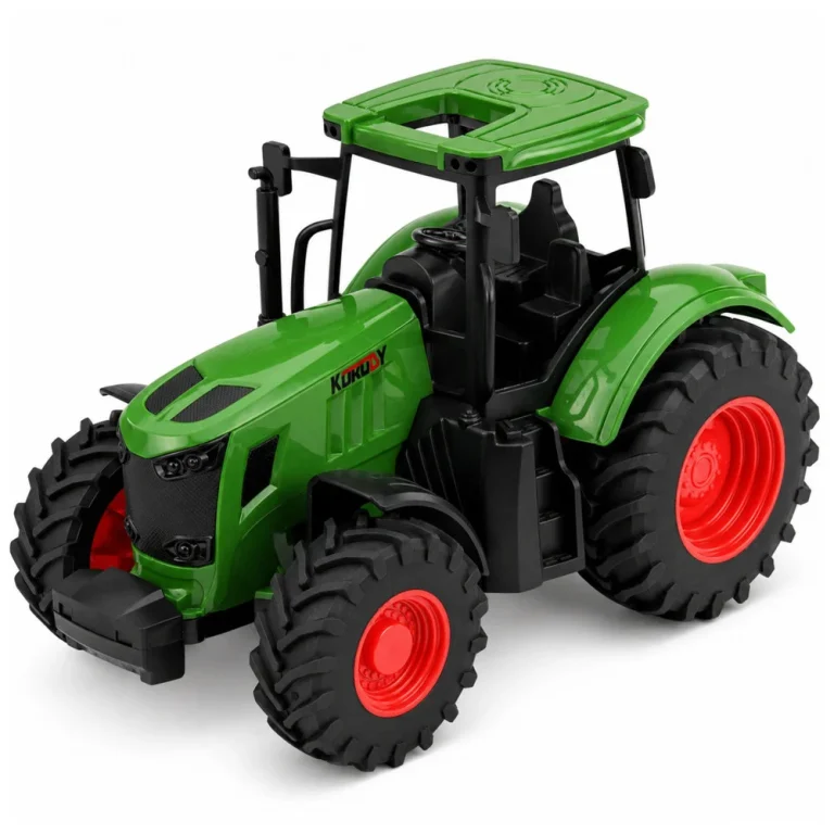 Poljoprivredni Traktor S Gumenim Kotačima, Zeleni 1:24 2