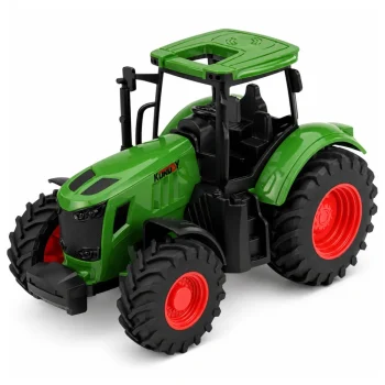 Poljoprivredni Traktor S Kiper Prikolicom, Zeleni, 1:24 4