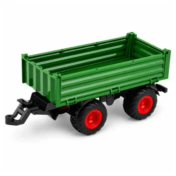 Poljoprivredni Traktor S Kiper Prikolicom, Zeleni, 1:24 5