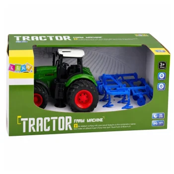 Poljoprivredni Traktor S Kultivatorom Za Obradu Tla, Zeleni 1:24 6