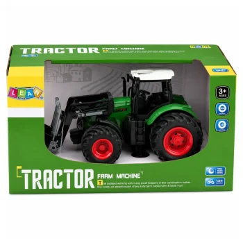 Poljoprivredni Traktor S Prednjim Utovarivačem I žlicom, Zeleni, 1:24 5