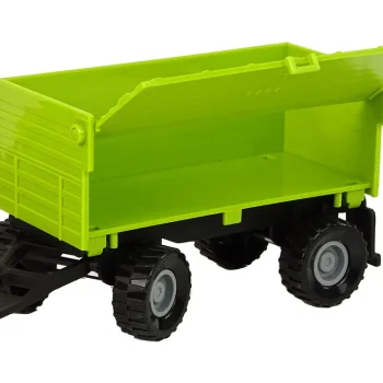 Poljoprivredni Traktor S Prikolicom I Svjetlima Zvuči Zeleno 4