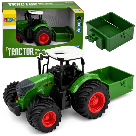 Poljoprivredni Traktor S Rasipivačem Gnojiva, Zeleni, 1:24 1