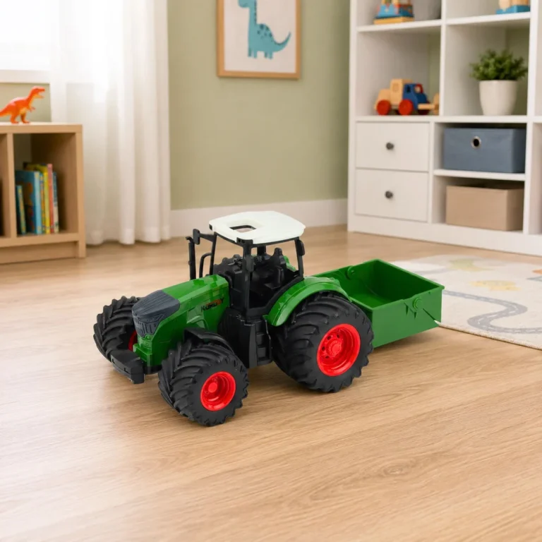 Poljoprivredni Traktor S Rasipivačem Gnojiva, Zeleni, 1:24 4