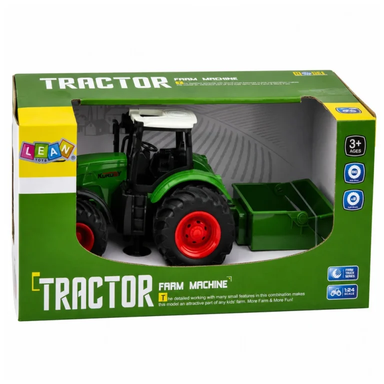 Poljoprivredni Traktor S Rasipivačem Gnojiva, Zeleni, 1:24 6