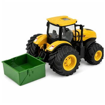 Poljoprivredni Traktor S Rasipivačem Gnojiva, žuti, Svjetla I Zvuk, 1:24 3