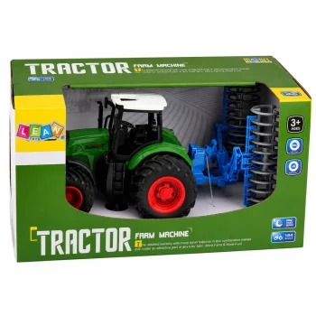 Poljoprivredni Traktor S Valjkom, Zeleni, 1:24 6