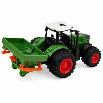Poljoprivredni Traktor Sa Sijačicom, Zeleni, 1:24 3