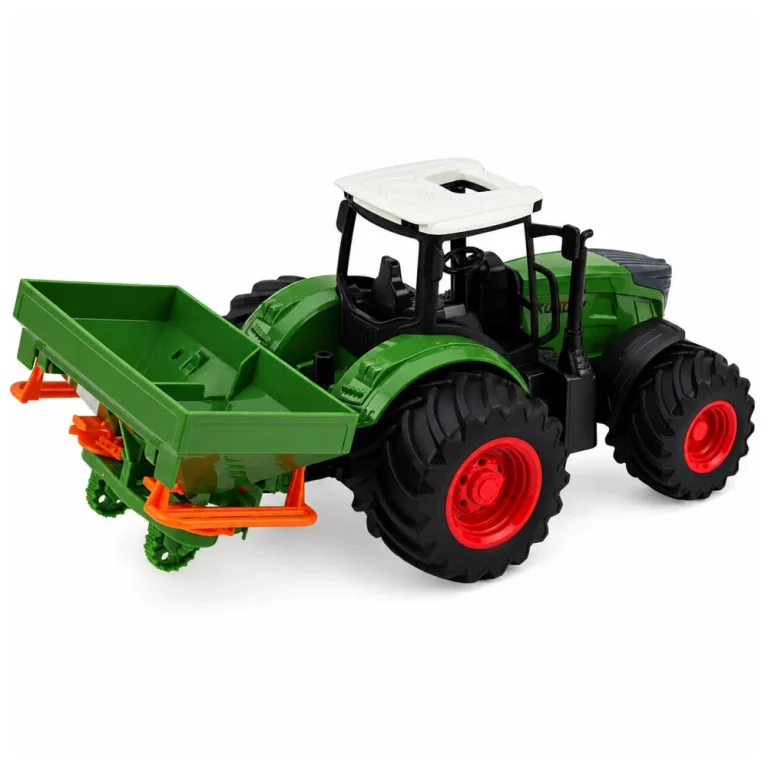 Poljoprivredni Traktor Sa Sijačicom, Zeleni, 1:24 3