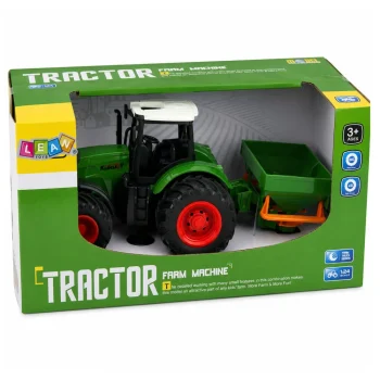 Poljoprivredni Traktor Sa Sijačicom, Zeleni, 1:24 6