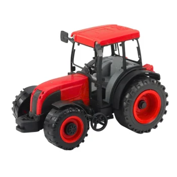 Poljoprivredni Traktor Sa Zeleno žutom Prikolicom, Crveni 50 Cm 3