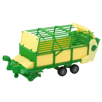 Poljoprivredni Traktor Sa Zeleno žutom Prikolicom, Zeleni 50 Cm 4