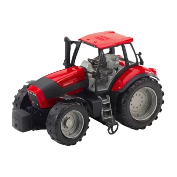 Poljoprivredni Traktor Sa žutom Prikolicom, Crveni, 46 Cm 3