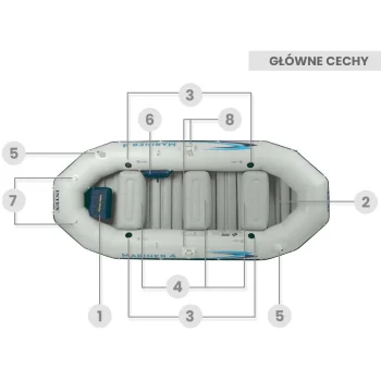 Ponton Mariner 4 Set 328 × 145 × 48 Cm Intex 68376 14