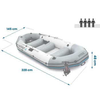 Ponton Mariner 4 Set 328 × 145 × 48 Cm Intex 68376 7