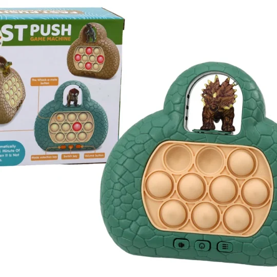 Pop It Dinosaur Arkadna Igraća Konzola 4 Načina Igre Zelena 1