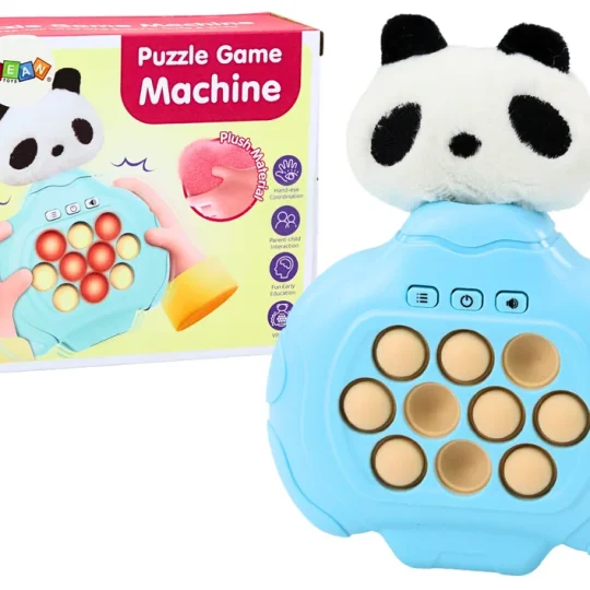 Pop It Panda Igra Plišana Plava Arkadna Konzola S Vibracijama 1