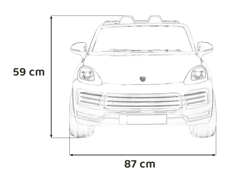Porsche Cayenne S Dječja Autosjedalica Na Baterije Crna + Daljinski Upravljač + Spori Start + Eva 2