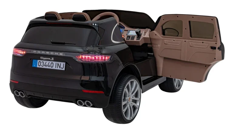Porsche Cayenne S Dječja Autosjedalica Na Baterije Crna + Daljinski Upravljač + Spori Start + Eva 8