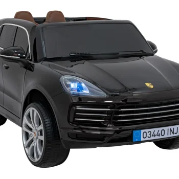 Porsche Cayenne S Dječja Autosjedalica Na Baterije Crna + Daljinski Upravljač + Spori Start + Eva 9