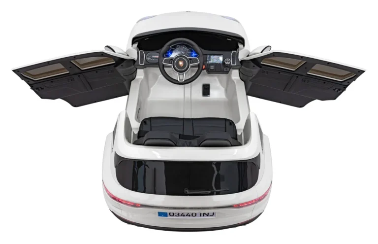 Porsche Cayenne S Dječji Autosjedalica Na Baterije Bijela Suv + Daljinski Upravljač 10