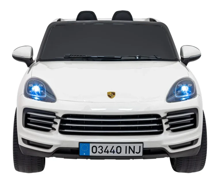 Porsche Cayenne S Dječji Autosjedalica Na Baterije Bijela Suv + Daljinski Upravljač 4