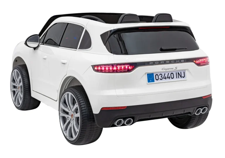 Porsche Cayenne S Dječji Autosjedalica Na Baterije Bijela Suv + Daljinski Upravljač 6