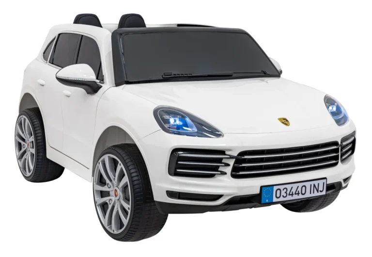 Porsche Cayenne S Dječji Autosjedalica Na Baterije Bijela Suv + Daljinski Upravljač 9