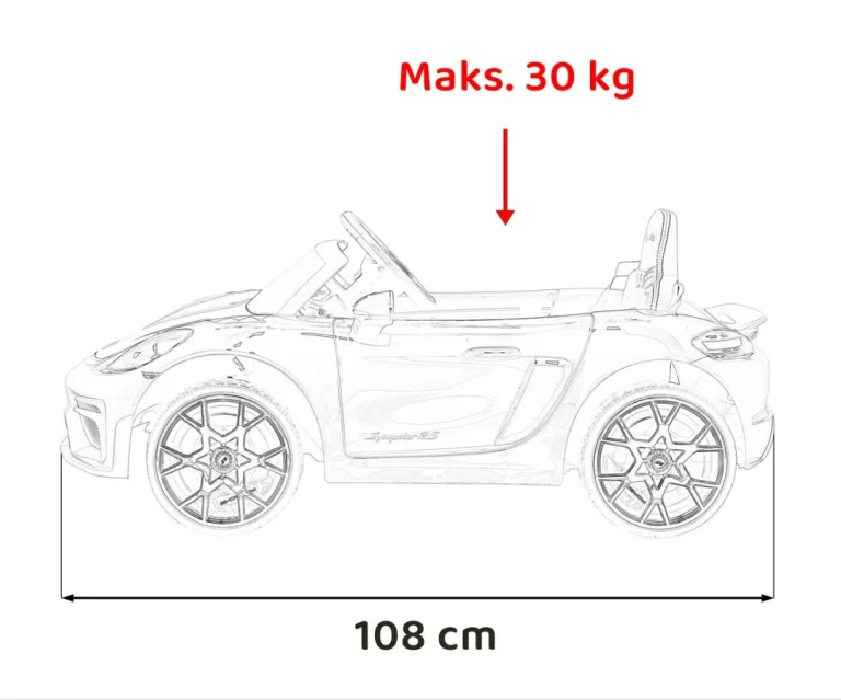 Porsche Spyde Rs 718 Ružičasto Mp4 Vozilo 3