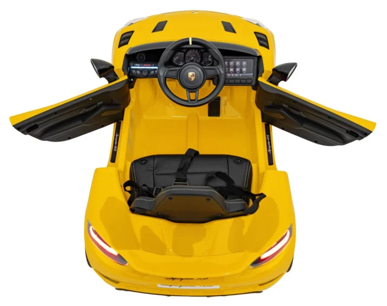 Porsche Spyder Rs 718 Na Akumulator, žuti 10