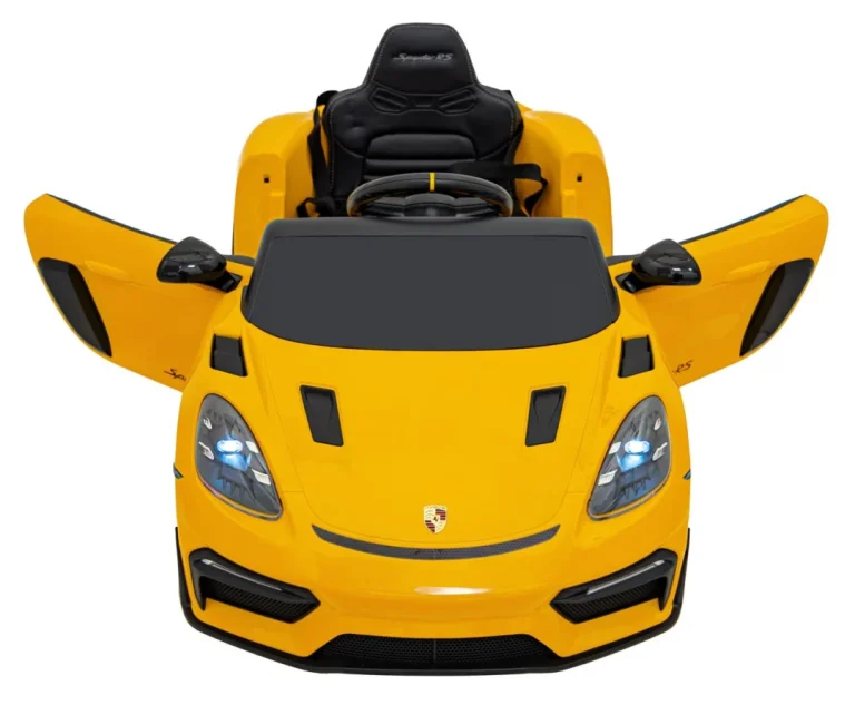 Porsche Spyder Rs 718 Na Akumulator, žuti 11