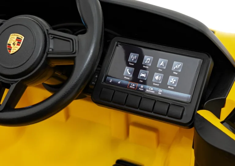 Porsche Spyder Rs 718 Na Akumulator, žuti 14