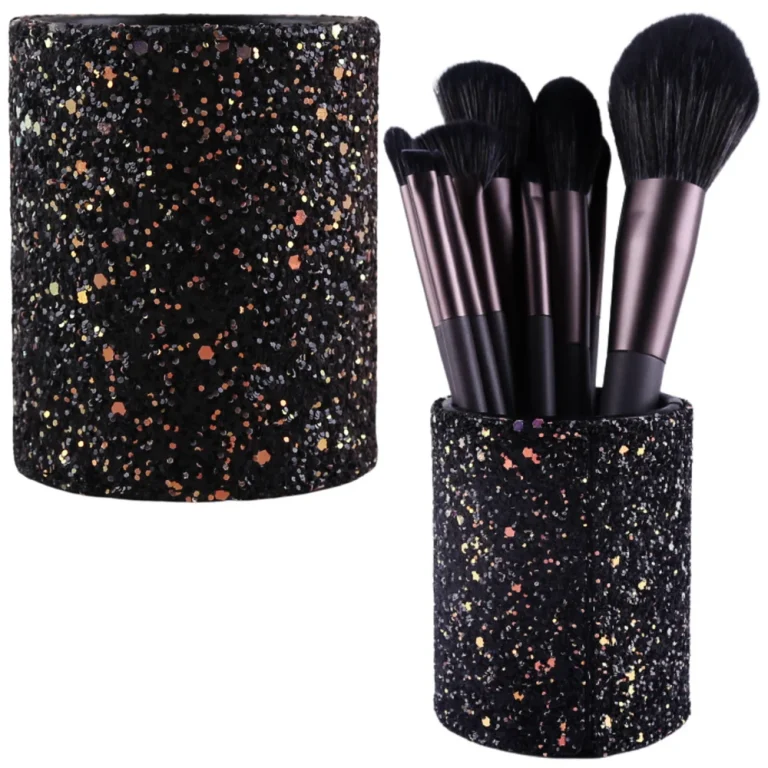Posuda Za Kistove I Pribor, Crna S Glitterom 1