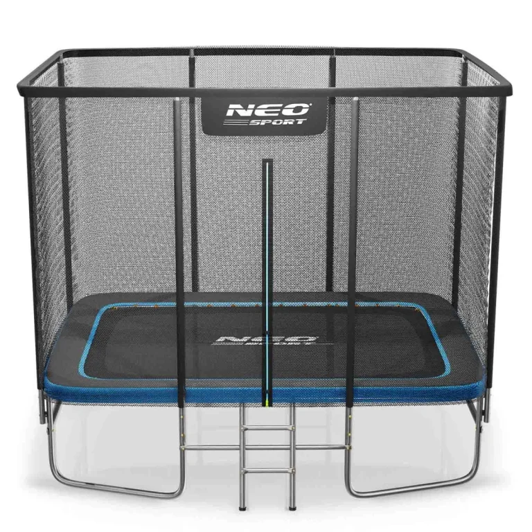 Pravokutni Vrtni Trampolin Neo Sport 305 × 213 Cm, 10 × 7 Ft, Vanjska Mreža I Ljestve 1