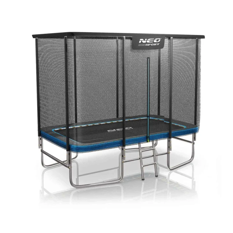 Pravokutni Vrtni Trampolin Neo Sport 305 × 213 Cm, 10 × 7 Ft, Vanjska Mreža I Ljestve 2