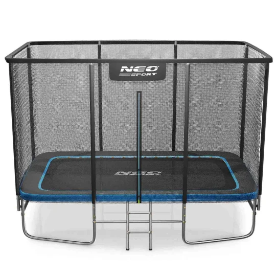 Pravokutni Vrtni Trampolin Neo Sport, 366 × 244 Cm (12 × 8 Ft), Vanjska Mreža I Ljestve 1