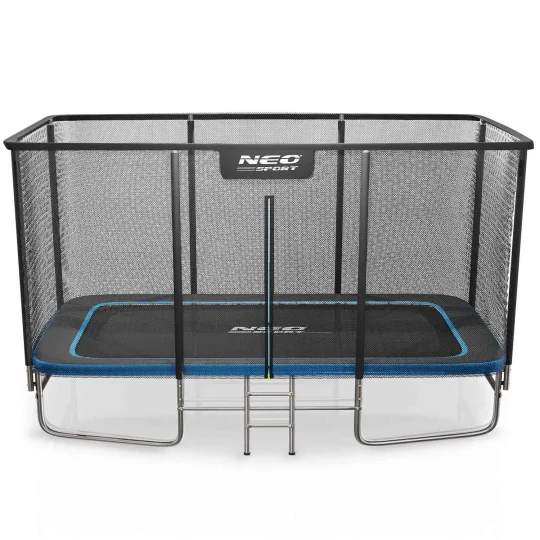 Pravokutni Vrtni Trampolin Neo Sport, 427 × 305 Cm (14 × 10 Ft), Vanjska Mreža I Ljestve 1