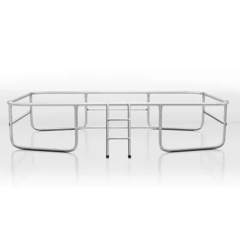 Pravokutni Vrtni Trampolin Neo Sport, 427 × 305 Cm (14 × 10 Ft), Vanjska Mreža I Ljestve 16