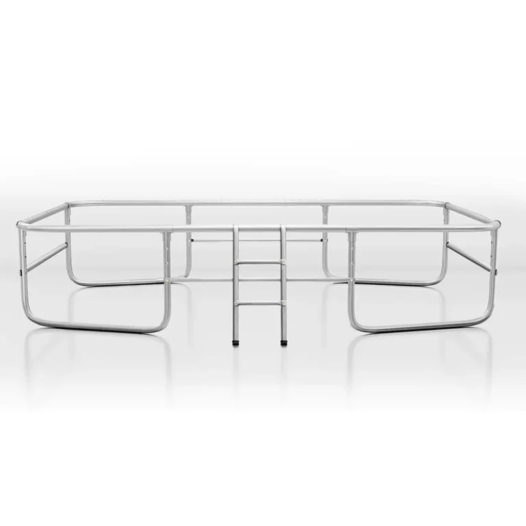 Pravokutni Vrtni Trampolin Neo Sport, 427 × 305 Cm (14 × 10 Ft), Vanjska Mreža I Ljestve 16