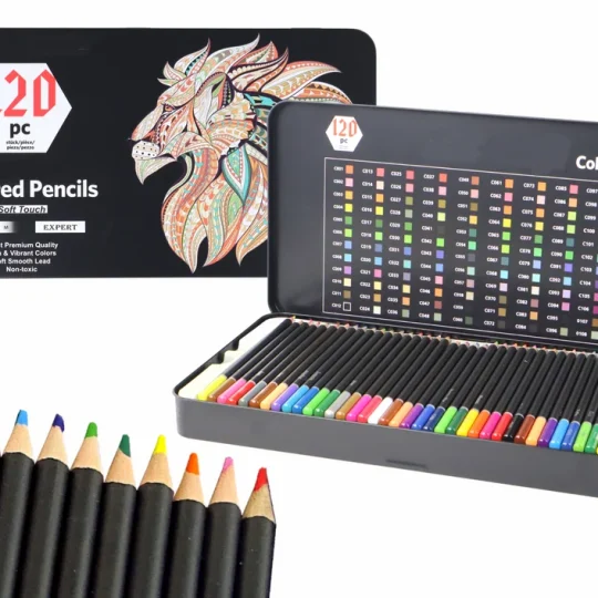 Premium Set Bojica, 120 Komada, Razne Nijanse, Popis Boja 1