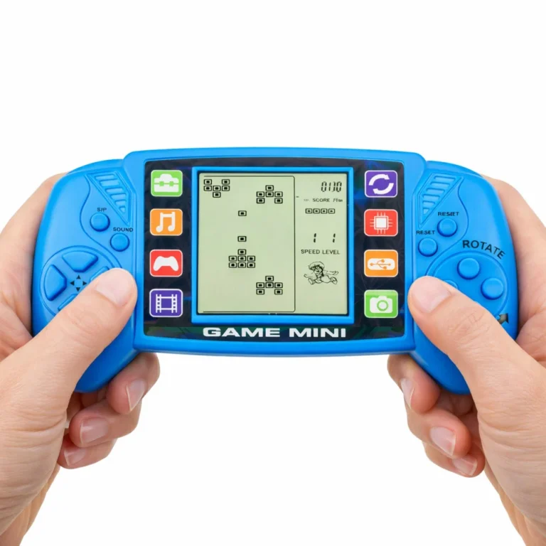 Prijenosna Lcd Elektronička Igraća Konzola Tetris Plava 3