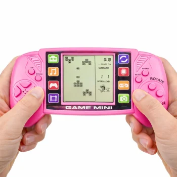 Prijenosna Lcd Elektronička Igraća Konzola Tetris Ružičasta 3