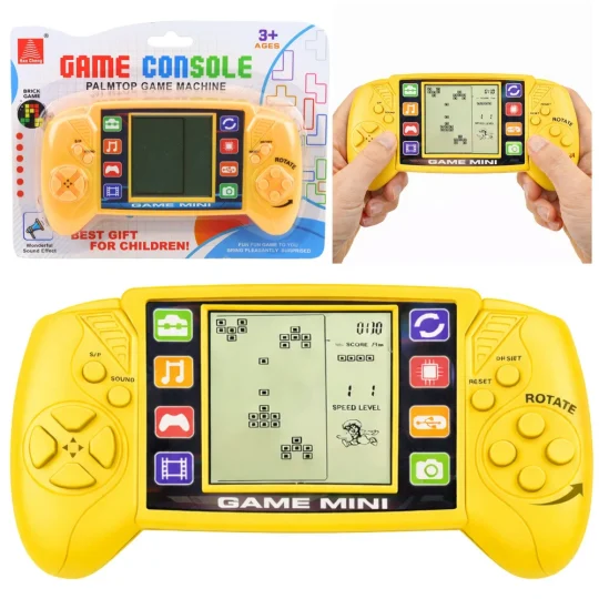 Prijenosna Lcd Elektronička Igraća Konzola Tetris žuta 1