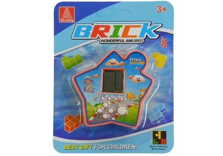 Prijenosna Zvijezda Elektroničkog Tetrisa S Ciglama, Crvena, Var. 4416 2
