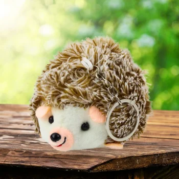 Privjesak Plišani Jež Smeđi 9 Cm 2