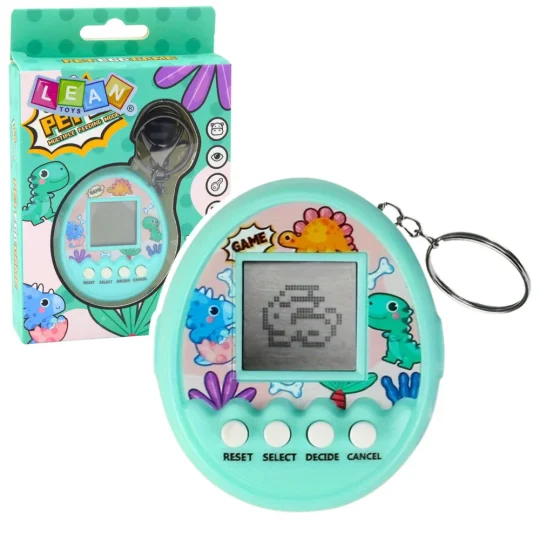 Privjesak Za Ključeve Tamagotchi Pet Egg Elektronička Igra 168w1 S Tirkiznim Zvončićem 1