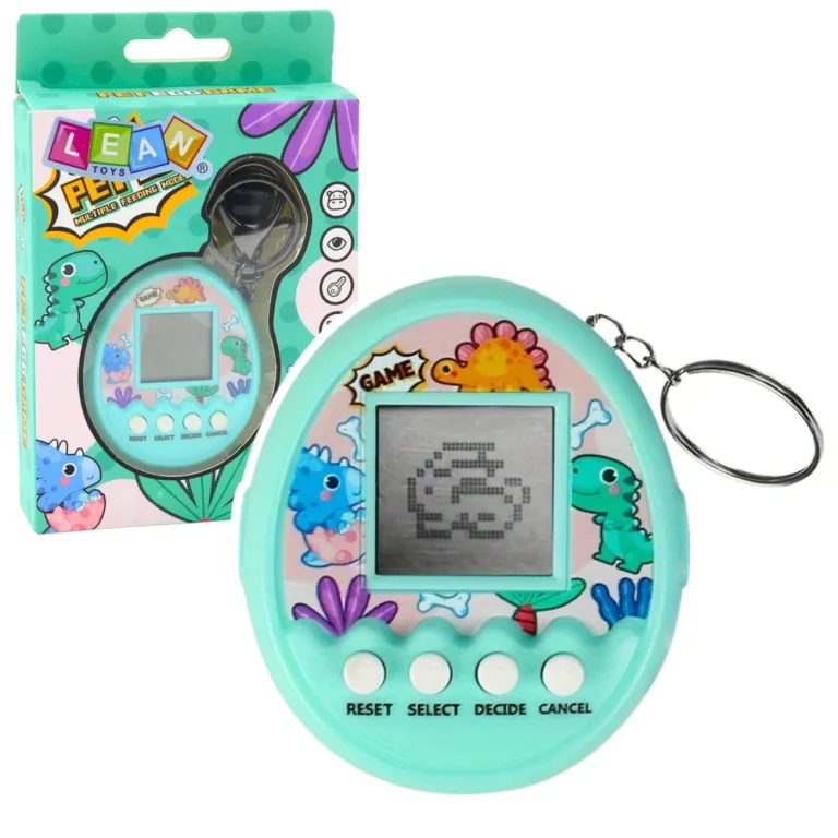 Privjesak Za Ključeve Tamagotchi Pet Egg Elektronička Igra 168w1 S Tirkiznim Zvončićem 1