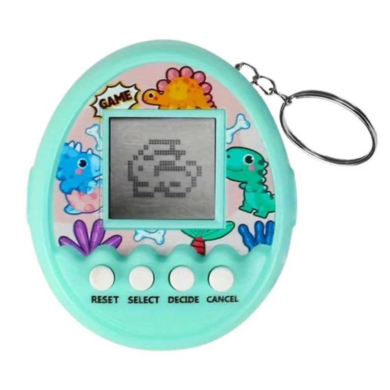 Privjesak Za Ključeve Tamagotchi Pet Egg Elektronička Igra 168w1 S Tirkiznim Zvončićem 2