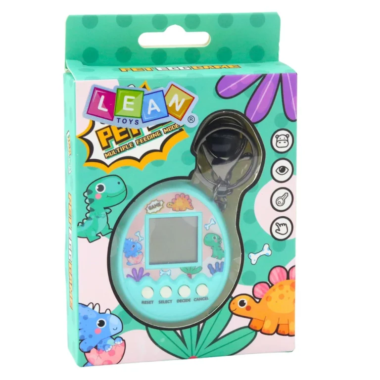 Privjesak Za Ključeve Tamagotchi Pet Egg Elektronička Igra 168w1 S Tirkiznim Zvončićem 3