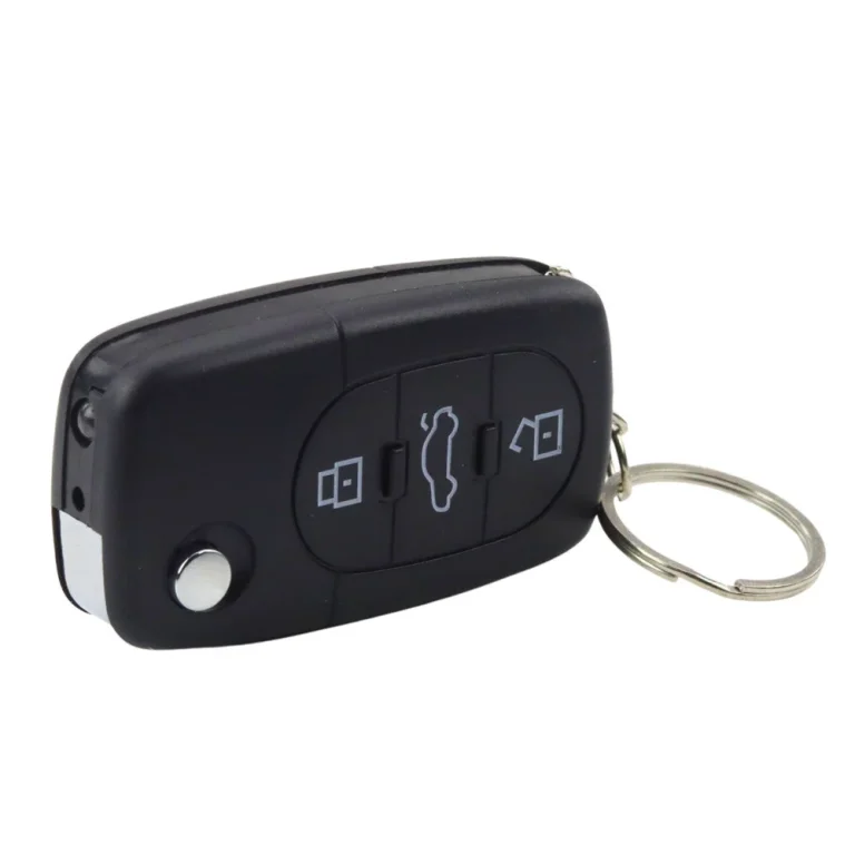 Privjesak Za Ključeve Auto Daljinski Led I šok Crni 3